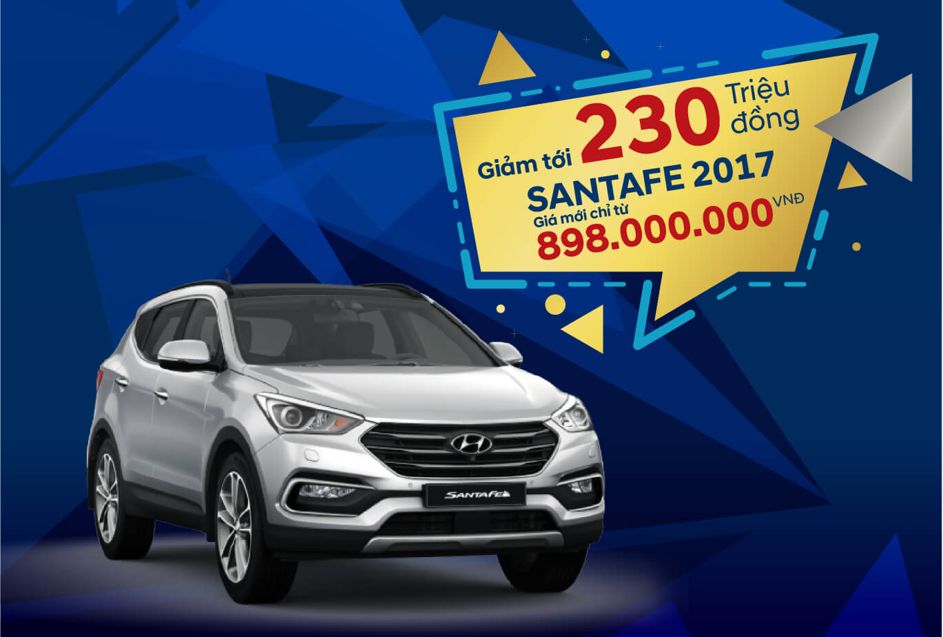 KHUYẾN MẠI LÊN ĐẾN 230 TRIỆU ĐỒNG CHO HYUNDAI SANTAFE